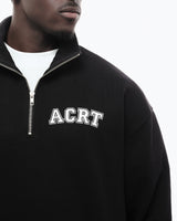 ACRT QUARTER ZIP SWEATSHIRT - BLACK