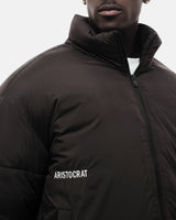 ARISTOCRAT CROPPED PUFFER JACKET - BLACK