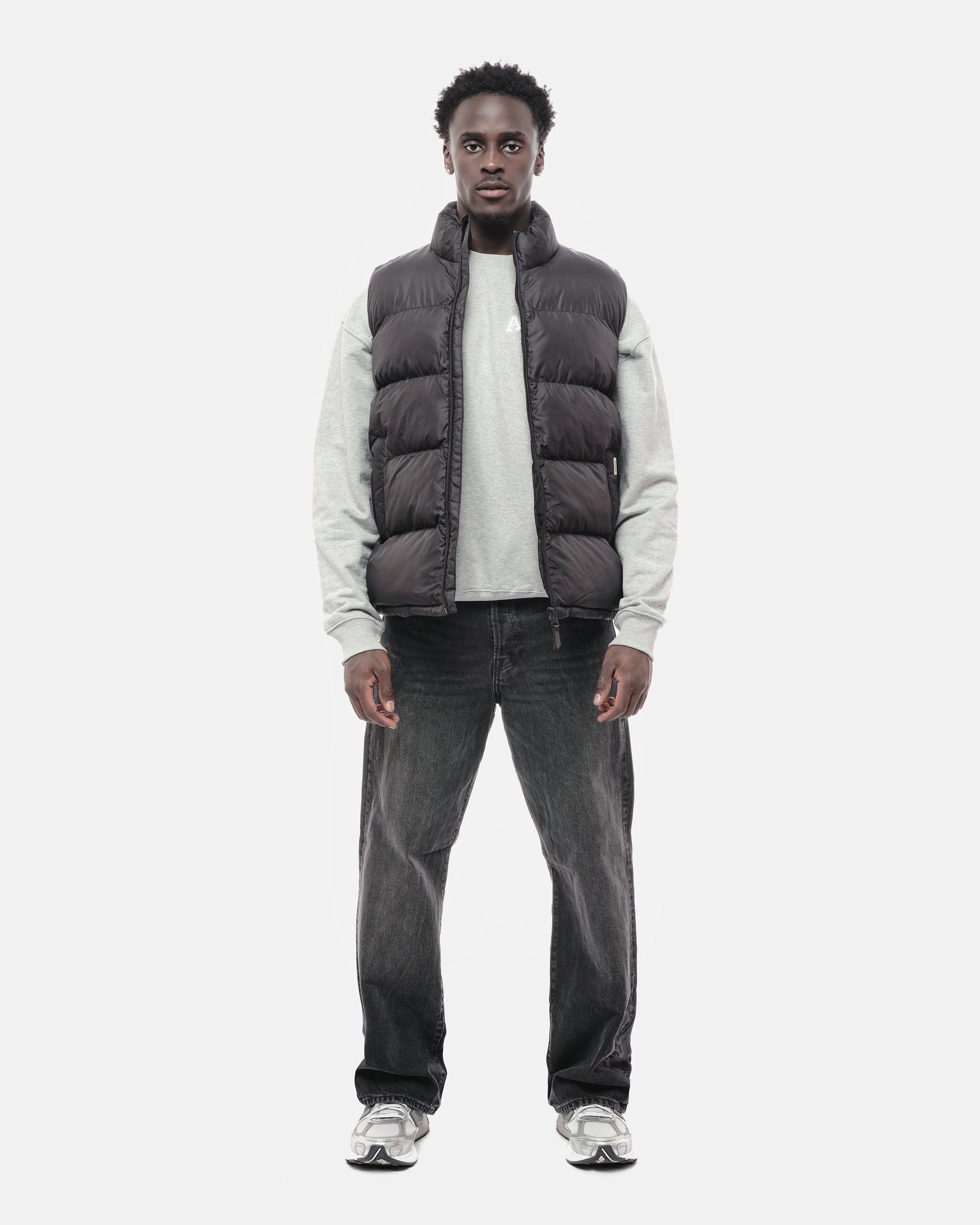 ARISTOCRAT PUFFER GILET - BLACK