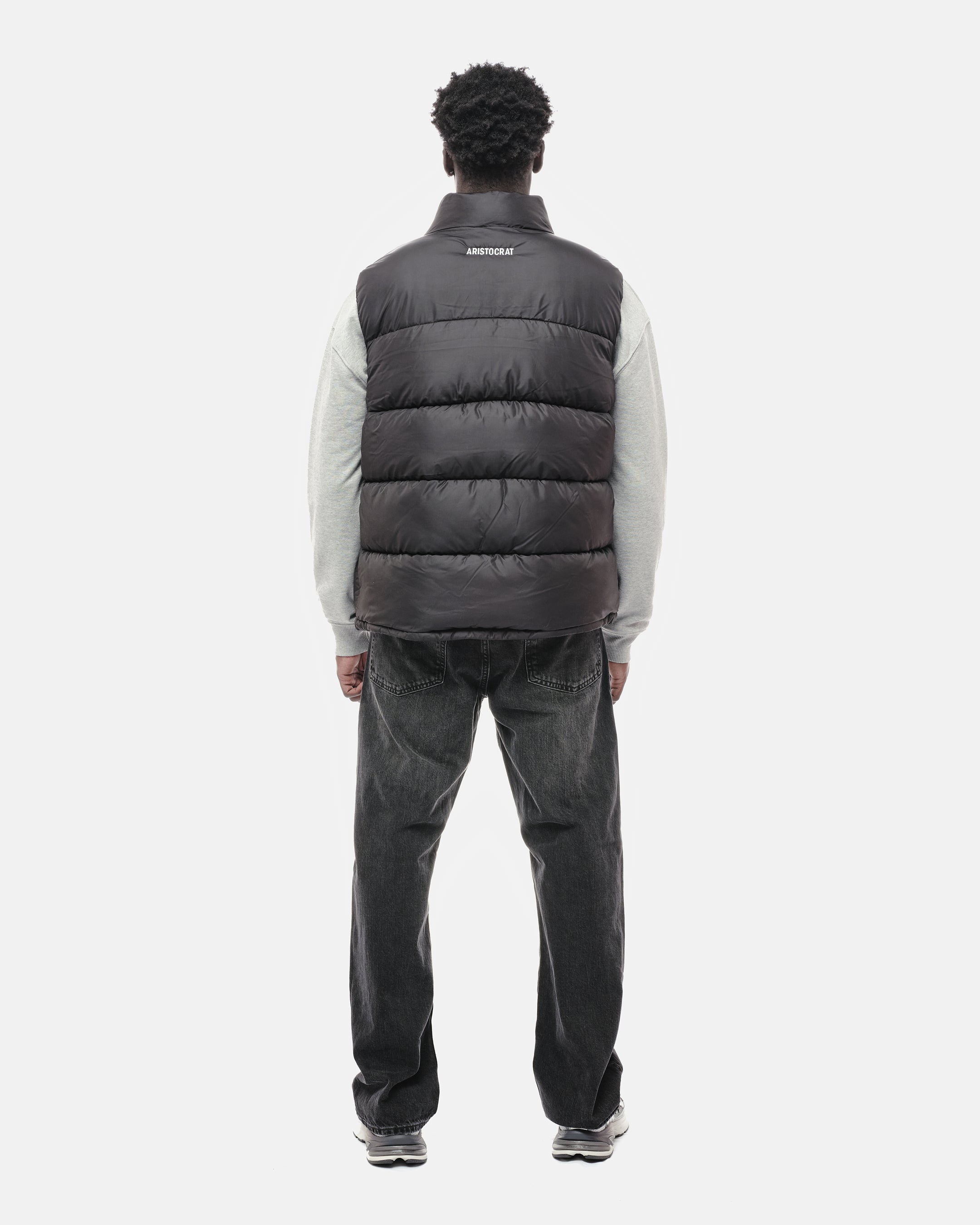 ARISTOCRAT PUFFER GILET - BLACK