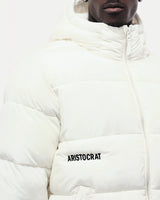 ARISTOCRAT OVERSIZED PUFFER JACKET - OFF WHITE