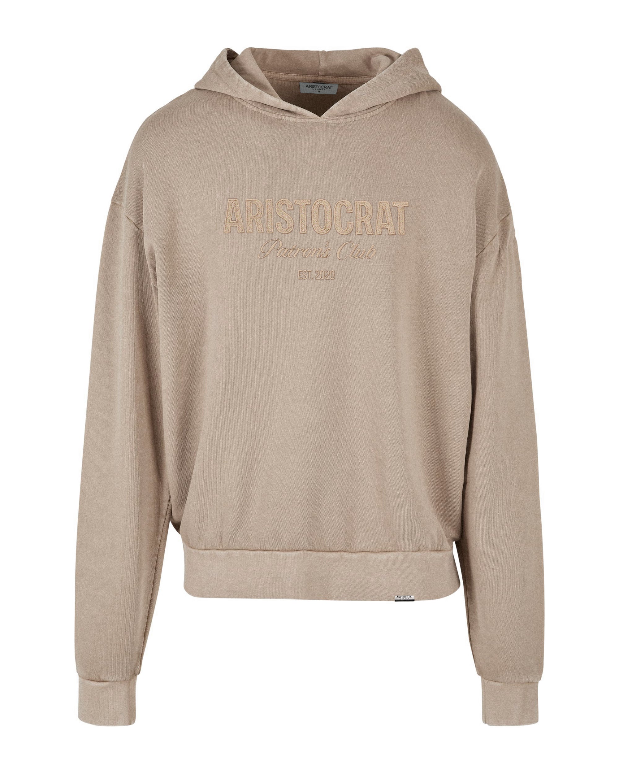 ARISTOCRAT PATRONS CLUB TONAL HOODIE - BEIGE