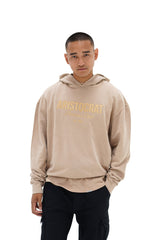ARISTOCRAT PATRONS CLUB TONAL HOODIE - BEIGE