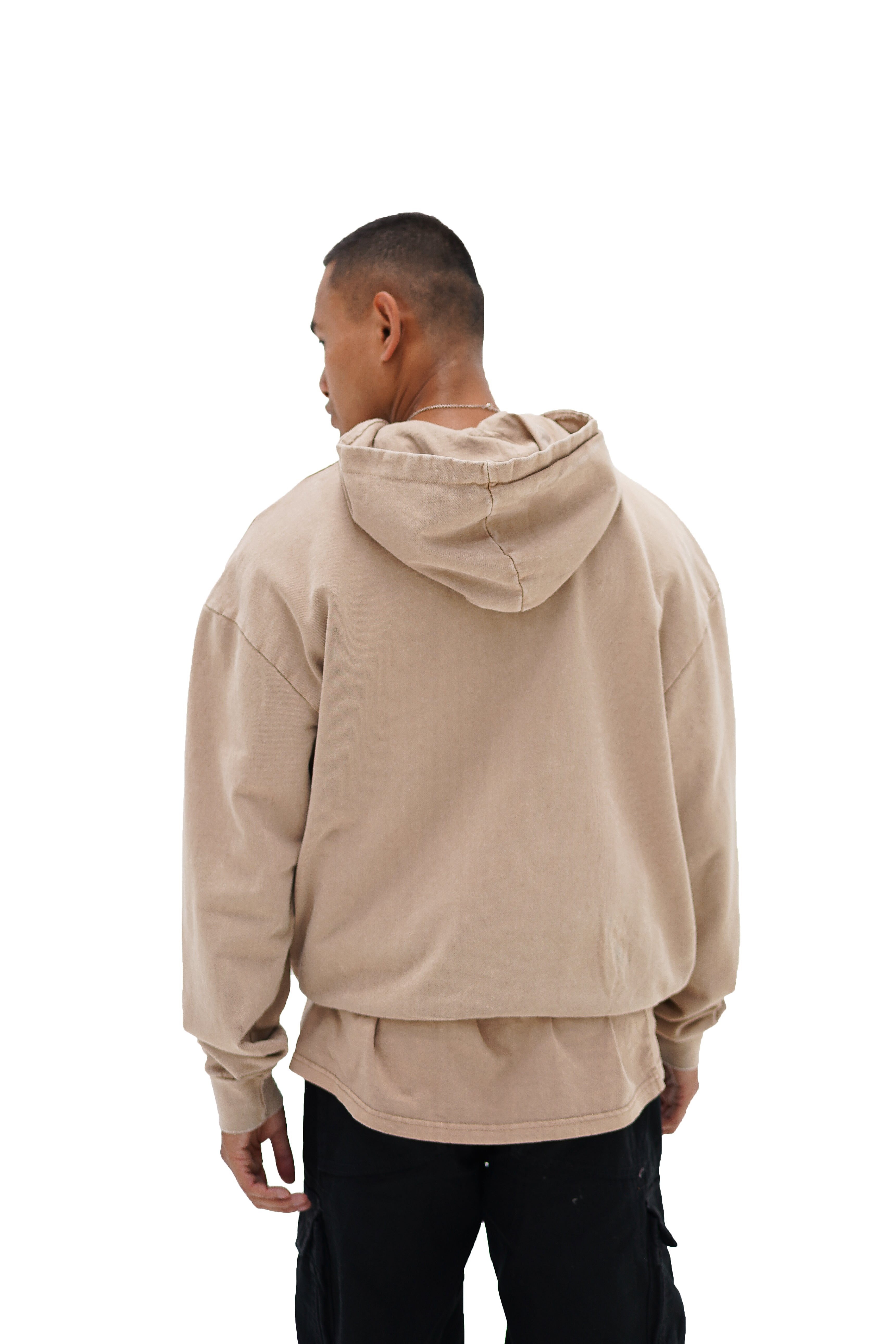 ARISTOCRAT PATRONS CLUB TONAL HOODIE - BEIGE