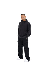 ARISTOCRAT PATRONS CLUB TONAL HOODIE - BLACK