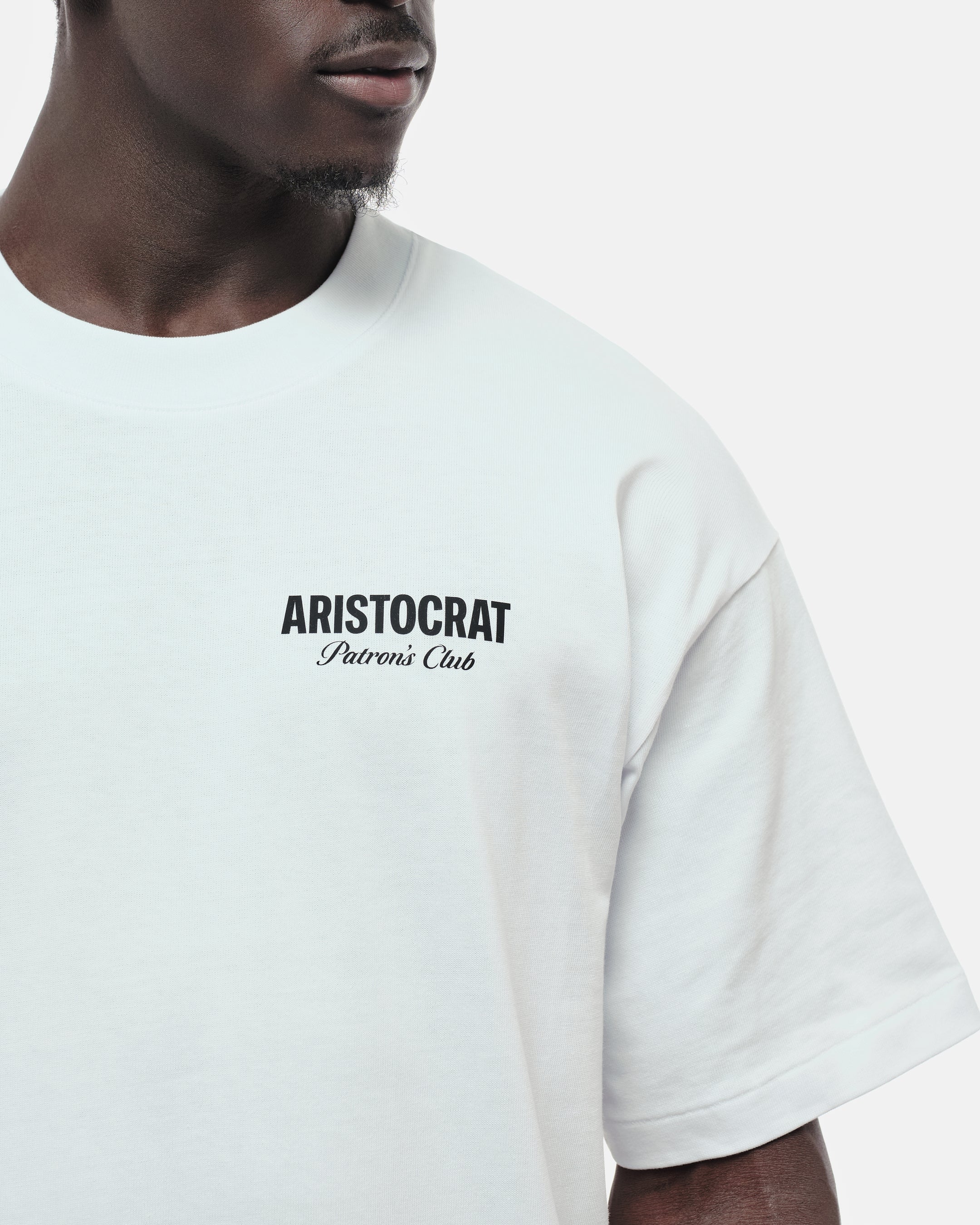 ARISTOCRAT PATRONS CLUB BOX TEE - WHITE