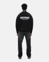 ARISTOCRAT PATRONS CLUB CREW NECK SWEATSHIRT - BLACK