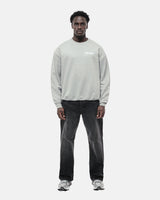 ARISTOCRAT PATRONS CLUB CREW NECK SWEATSHIRT - HEATHER GREY