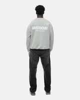 ARISTOCRAT PATRONS CLUB CREW NECK SWEATSHIRT - HEATHER GREY