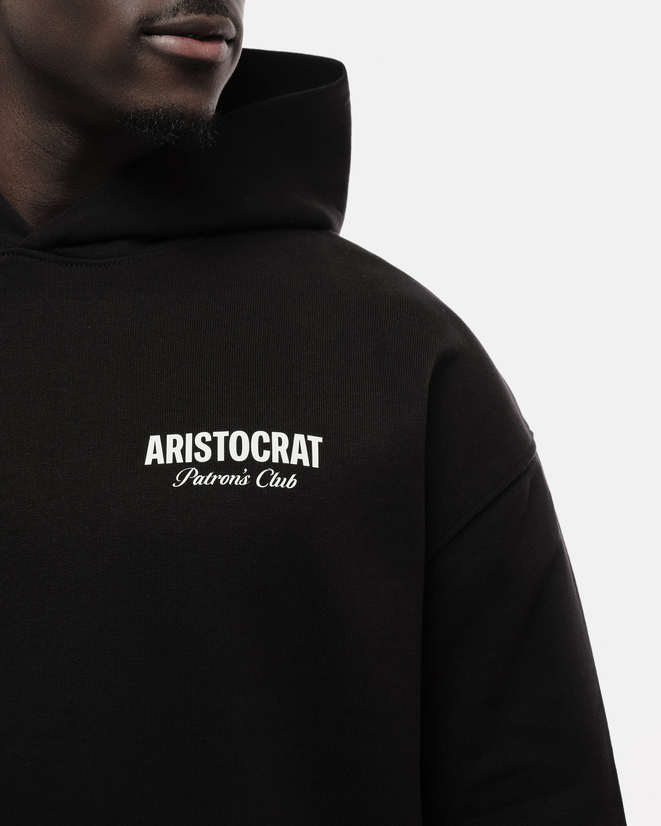 ARISTOCRAT PATRONS CLUB HOODIE - BLACK