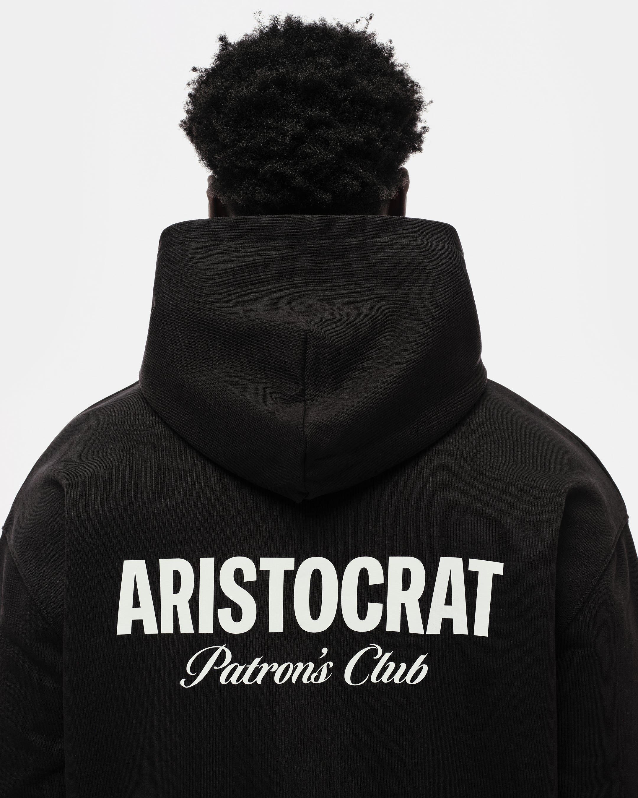 ARISTOCRAT PATRONS CLUB HOODIE - BLACK