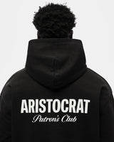 ARISTOCRAT PATRONS CLUB HOODIE - BLACK