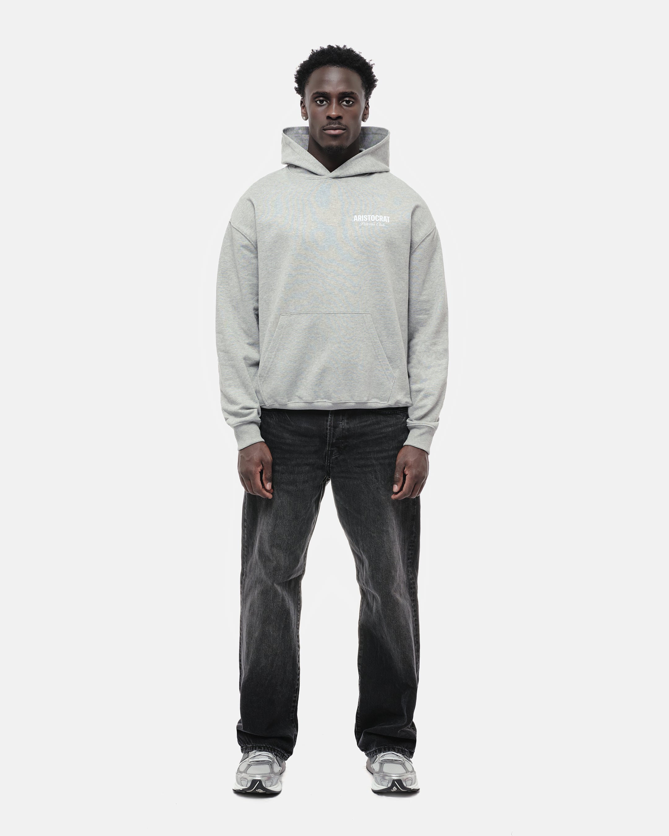 ARISTOCRAT PATRONS CLUB HOODIE - HEATHER GREY