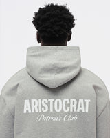 ARISTOCRAT PATRONS CLUB HOODIE - HEATHER GREY