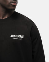 ARISTOCRAT PATRONS CLUB LONG SLEEVE T-SHIRT - BLACK