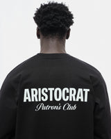 ARISTOCRAT PATRONS CLUB LONG SLEEVE T-SHIRT - BLACK