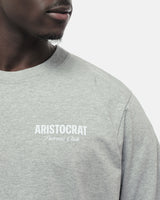 ARISTOCRAT PATRONS CLUB LONG SLEEVE T-SHIRT - HEATHER GREY