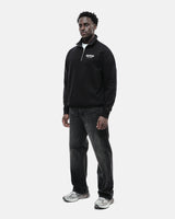 ARISTOCRAT PATRONS CLUB QUARTER ZIP SWEATSHIRT - BLACK