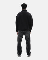 ARISTOCRAT PATRONS CLUB QUARTER ZIP SWEATSHIRT - BLACK