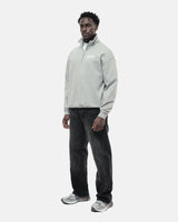 ARISTOCRAT PATRONS CLUB QUARTER ZIP SWEATSHIRT - HEATHER GREY