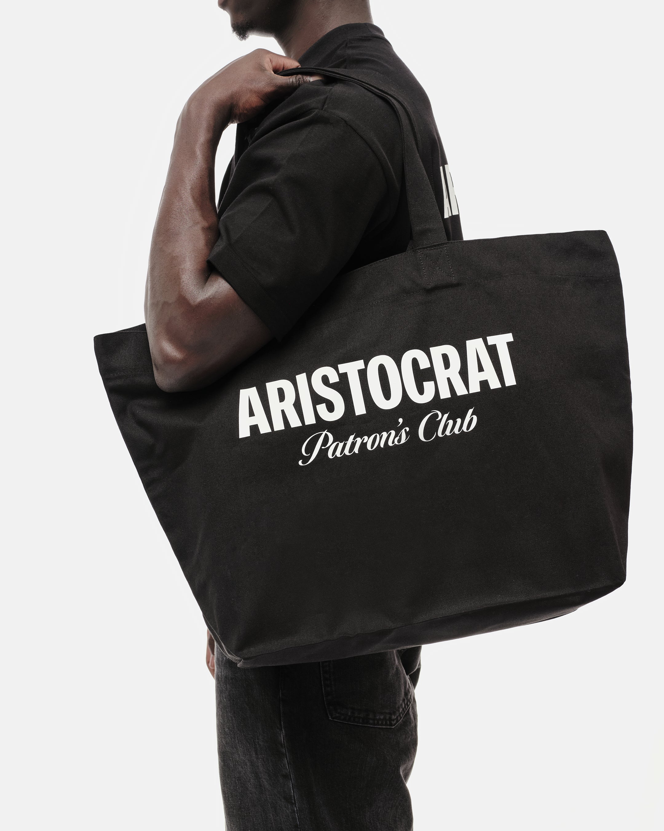 ARISTOCRAT PATRONS CLUB WEEKEND TOTE BAG - BLACK