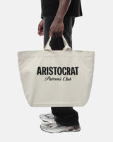 ARISTOCRAT PATRONS CLUB WEEKEND TOTE BAG - ECRU